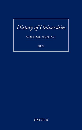 History of Universities: Volume XXXIV/1
