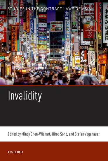 Studies in the Contract Laws of Asia: Invalidity