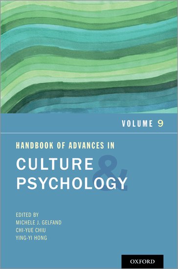 Handbook of Advances in Culture and Psychology