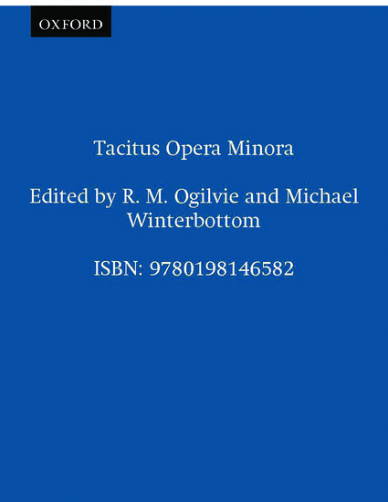 Tacitus Opera Minora
