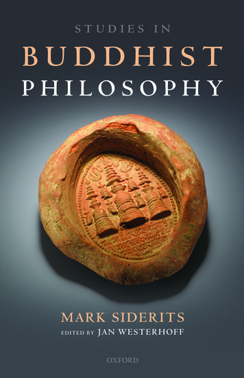 Studies in Buddhist Philosophy