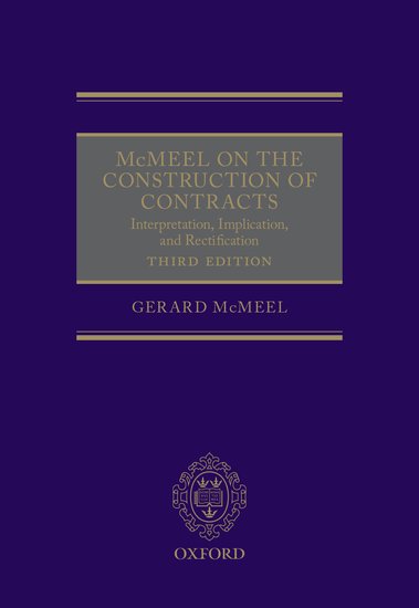 McMeel on The Construction of Contracts