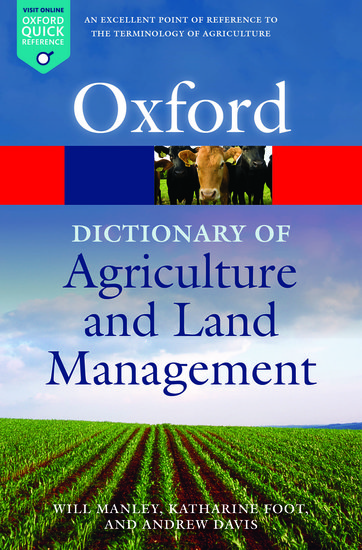 Dictionary Of Agriculture & Land Mana