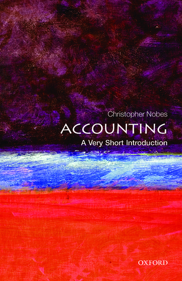 Accounting: A Very Short Introduction